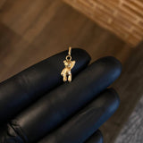Dije Oso 0.4gr / 1.9cm Soplado Oro Amarillo