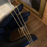 Cadena Veneciana 4.5gr / 60cm / 0.9mm Oro Amarillo +3