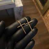 Dije Cruz 0.95gr / 4cm Lisa Oro Amarillo