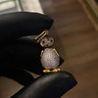 Dije Pingüino Articulado 7.75gr / 3.7cm Circones Blancos y Negros Oro Amarillo*