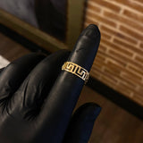 Anillo Tribal 3.85gr T8 1/2 Oro Amarillo
