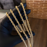 Cadena Lazo 10gr / 60cm Oro Amarillo +3