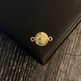 Herraje San Benito 1.15gr / 1.8 cm Diamantado Oro Amarillo
