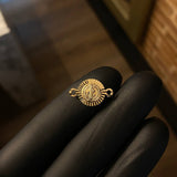 Herraje San Benito 1.15gr / 1.8 cm Diamantado Oro Amarillo