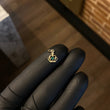 Dije Corona 0.4gr / 1.4cm Circon Verde Oro Amarillo