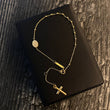 Pulso Denario Virgen Milagrosa 1.35gr /17cm-18cm Oro Amarillo +4