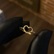 Anillo Corazon Silueta 1.35gr / T7 1/4 Oro Amarillo*