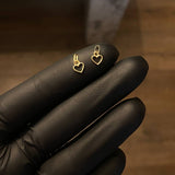 Dije Corazón Silueta 0.15gr / 1cm Liso Oro Amarillo