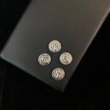 Herraje San Benito 0.45gr / 1cm Tambor Oro Blanco