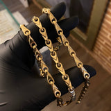 Cadena Rustica Espiga 29.5gr / 65cm Oro Amarillo