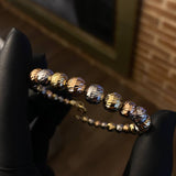 Pulso Bolas 7.9gr / 19.6cm  Diamantadas Tres Oros