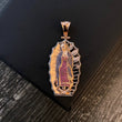 Dije Virgen de Guadalupe 17.05gr / 6.3cm Circones Azules Fucsias Blancos Dos Oros Rosa Blanco