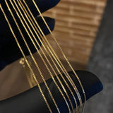 Cadena Veneciana 0.8gr / 45cm / 0.8mm Oro Amarillo +3