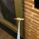 Solitario Corazon 2.1gr / T6 Anillo Circon Blanco Oro Amarillo*