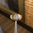 Anillo San Benito 4.35gr T9 Dos Oros Amarillo Blanco