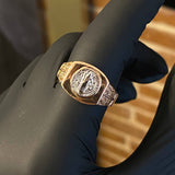 Anillo San Benito 4.5gr T9 1/2 Dos Oros Rosa Blanco