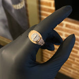 Anillo San Benito 4.5gr T9 1/2 Dos Oros Rosa Blanco