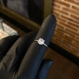 Solitario 1.2gr T6 Anillo Circon Blanco Oro Amarillo