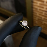 Solitario 1.4gr T5 3/4 Anillo Circon Blanco Oro Amarillo