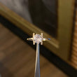 Solitario Piscis 1.45gr / T6 1/4 Anillo Circones Blancos Oro Rosa