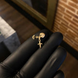 Dije Tres Gracias 0.55gr / 1.4cm Troquelado Oro Amarillo