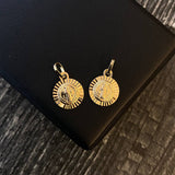 Dije San Benito 1.55gr / 2cm Diamantado Oro Amarillo