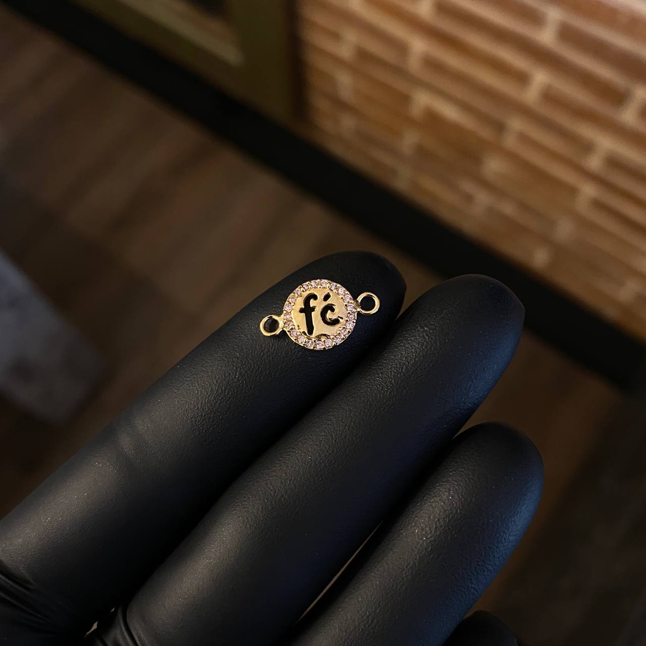 Herraje Fe 0.95gr / 1.6cm Circones Rosa Oro Amarillo