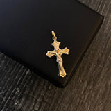 Dije Cristo Cruz Florenzada 3.25gr / 3.3cm Oro Amarillo