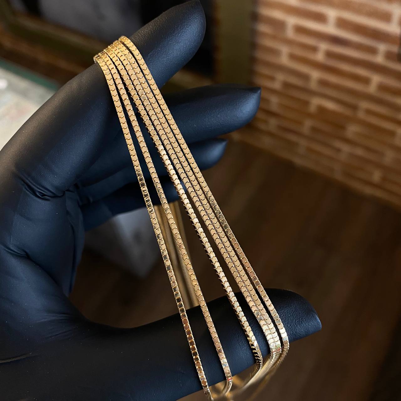 Cadena Veneciana 4.35gr / 45cm Oro Amarillo +3