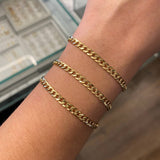 Pulso Cubano 2.75gr / 20cm / 2.7mm Oro Amarillo +1 (Imperfecto)
