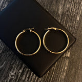 Candongas 2.4gr / 3.1cm Escarchadas Oro Amarillo Anny