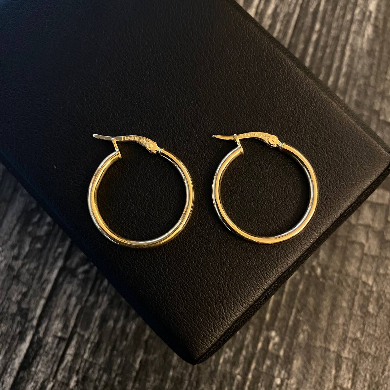 Candongas 1.7gr / 2.3cm Tubular Oro Amarillo Jass