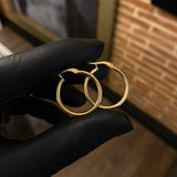 Candongas 1.7gr / 2.3cm Tubular Oro Amarillo Jass