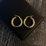 Candongas 3.3gr / 2.3cm Tubular Oro Amarillo Jass