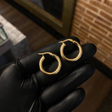 Candongas 3.3gr / 2.3cm Tubular Oro Amarillo Jass