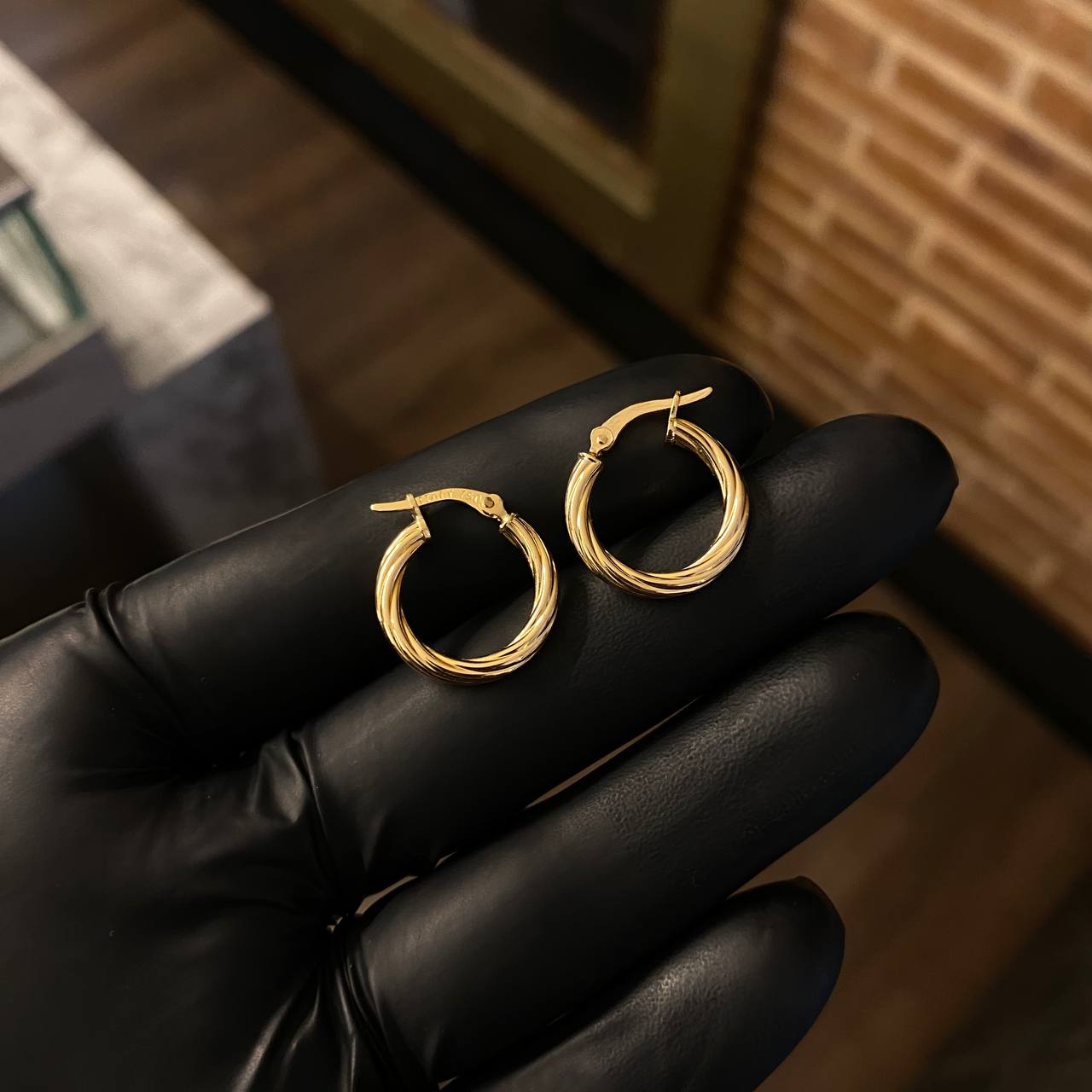 Candongas 1.65gr / 1.8cm Espiral Oro Amarillo Sofi