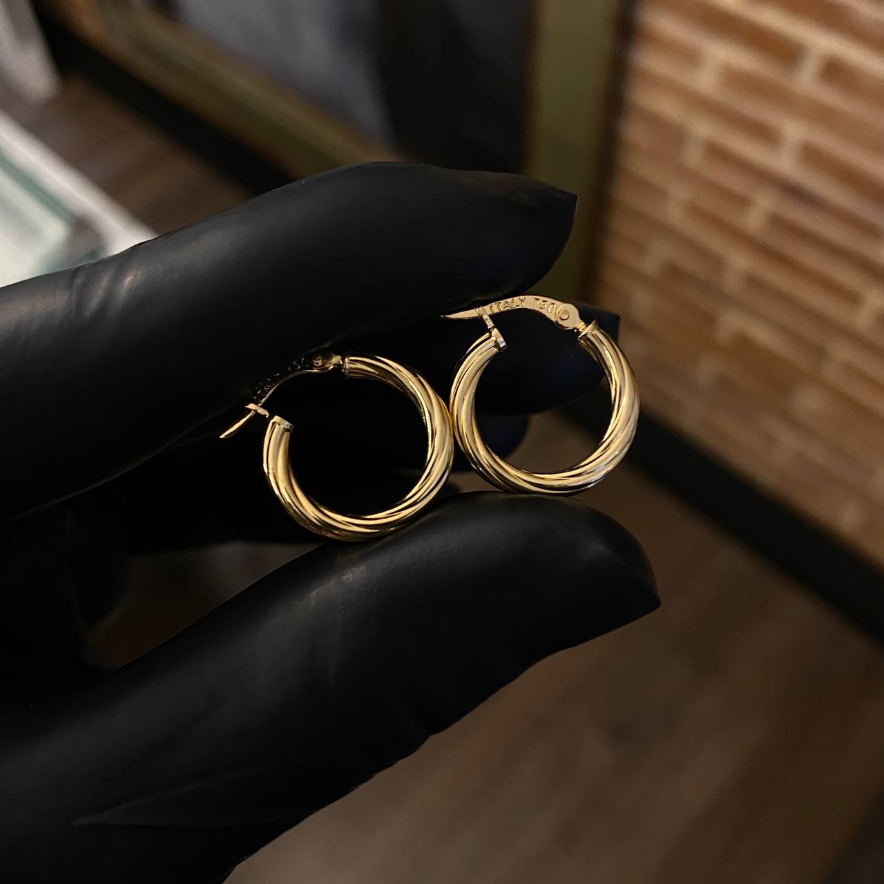 Candongas 1.65gr / 1.8cm Espiral Oro Amarillo Sofi