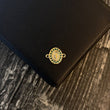 Herraje Virgen Milagrosa 0.65gr / 1.3cm Circones Verdes Oro Amarillo