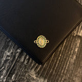 Herraje Virgen Milagrosa 0.65gr / 1.3cm Circones Verdes Oro Amarillo