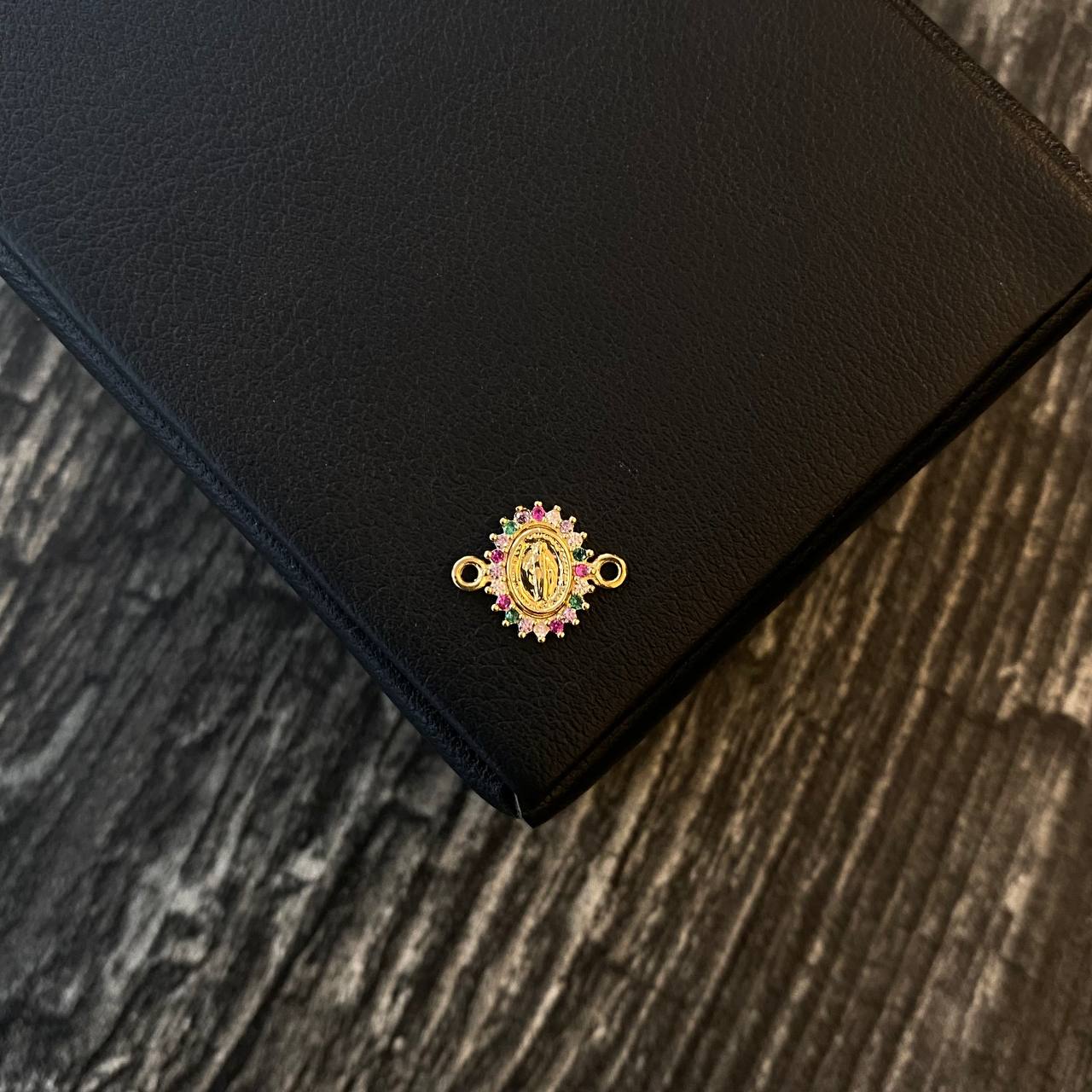 Herraje Virgen Milagrosa 0.5gr / 1.3cm Circones Rojos Rosa Oro Amarillo
