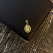 Dije Virgen Milagrosa 0.7gr / 1.5cm Circones Verdes Oro Amarillo