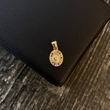 Dije Virgen Milagrosa 0.7gr / 1.5cm Circones Blancos Verdes Azules Naranjas Oro Amarillo