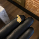 Dije Virgen Milagrosa 0.7gr / 1.5cm Circones Blancos Verdes Azules Naranjas Oro Amarillo