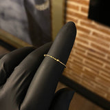 Anillo Morse 0.25gr T8 1/4 Oro Amarillo +3