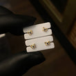 Topos Mariposa 0.45gr Circón Azul Oro Amarillo