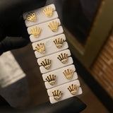 Topos Corona RX 0.85gr Circones Blancos Oro Amarillo*