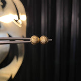 Topos Media Bola 8mm 1gr Diamantada Oro Amarillo*