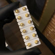 Topos Media Bola 6mm 0.75gr Diamantada Oro Amarillo
