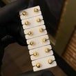 Topos Media Bola 5mm 0.65gr Diamantada Oro Amarillo*