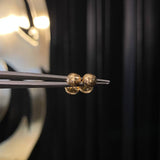 Topos Media Bola 5mm 0.65gr Diamantada Oro Amarillo*